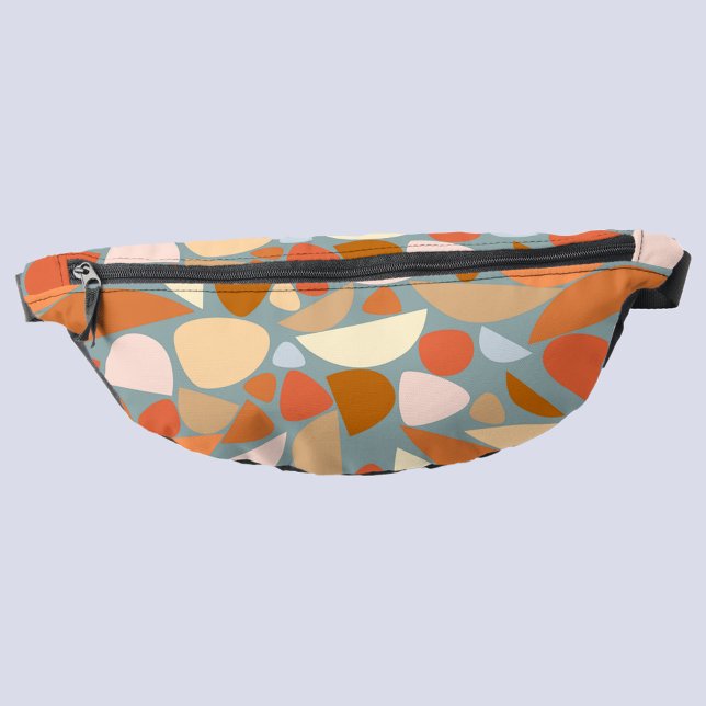 Riñoneras Patrón de color Naranja abstracto (Abstract pattern peach orange fanny pack)