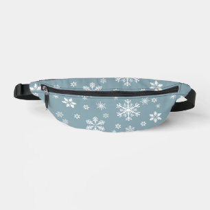 Riñoneras Patrón de copos de nieve, Copos de nieve blancos,