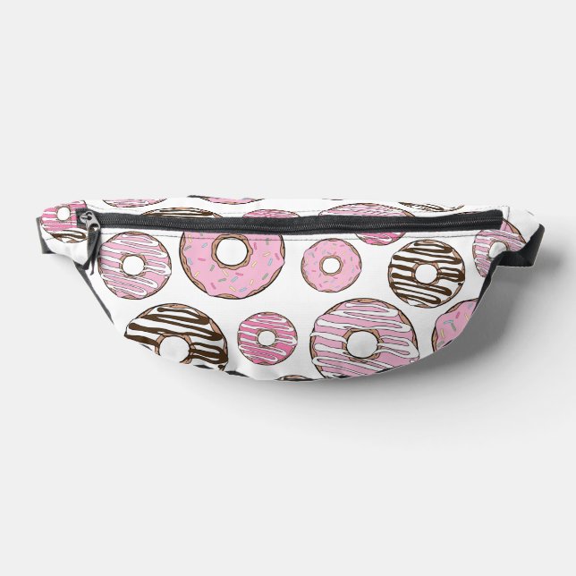 Riñoneras Patrón De Donuts, Donuts Rosados, Donuts Blancos (Distribución)