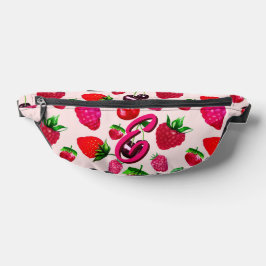 Riñoneras Patrón de Fruta de Fresa Adorable con Nombre Perso
