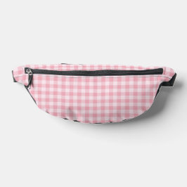 Riñoneras Patrón de gingham rosa, cuadros escoceses para niñ