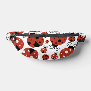 Riñoneras Patrón De Ladybugs, Cute Ladybugs, Red Ladybugs