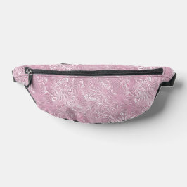 Riñoneras Patrón de moire de seda enmarañada en rosa turbio
