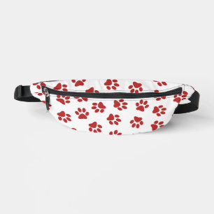 Riñoneras Patrón De Paws, Paws De Perro, Papas Rojas