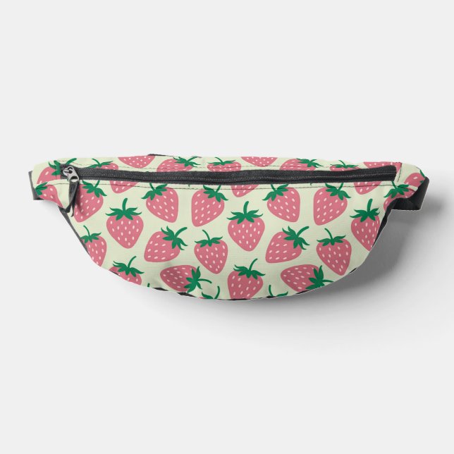 Riñoneras Patrón de verano de fresa rosa (Distribución)