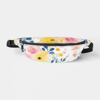 Riñoneras Patrón floral acuático moderno