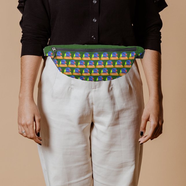 Riñoneras Patrón lorikeet loro arcoiris (In Situ)