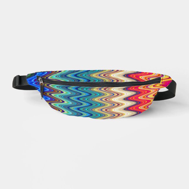Riñoneras Patrón ondulado elegante multicolor (Anverso)