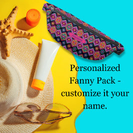 Riñoneras Patrón tribal peruano de color vintage