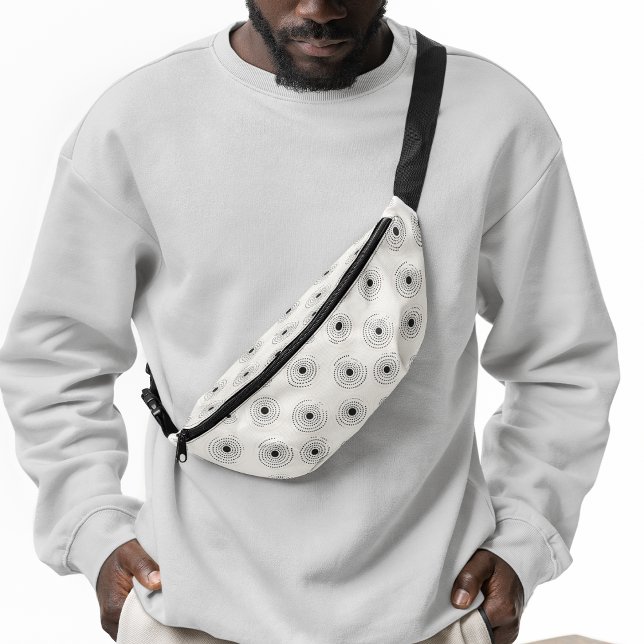 Riñoneras Patrones de Círculo Elegante (Elegant Circle Patterns Fanny Pack)