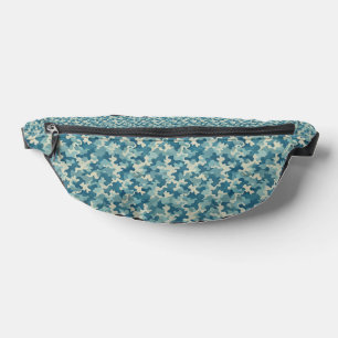 Riñoneras Pattern Blue Camouflage