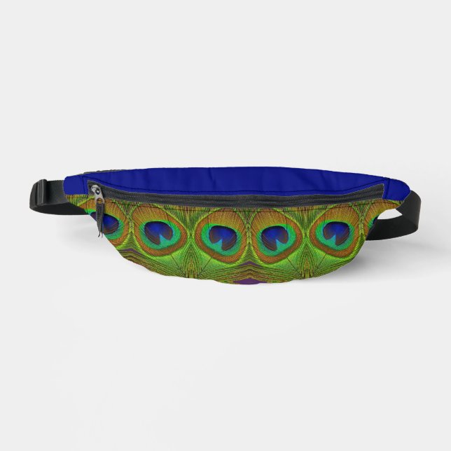 Riñoneras Peacock Feathers Blue Green Fanny Pack (Anverso)