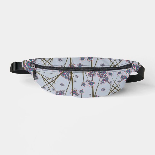 Riñoneras Peculiar Branches Sky Blue Fanny Pack (Anverso)