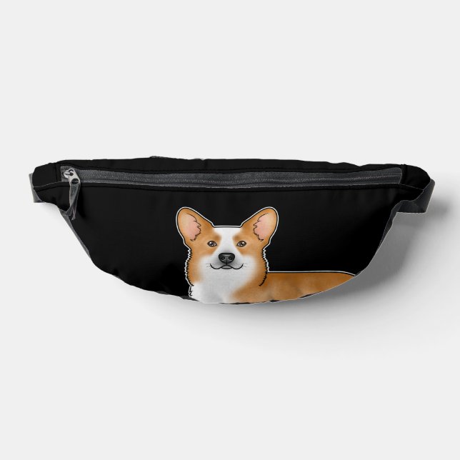 Riñoneras Pembroke galés Corgi rojo sobre negro (Distribución)