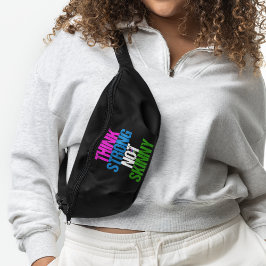 Riñoneras Pensar fuerte, no flaco, aptitud Motivacional