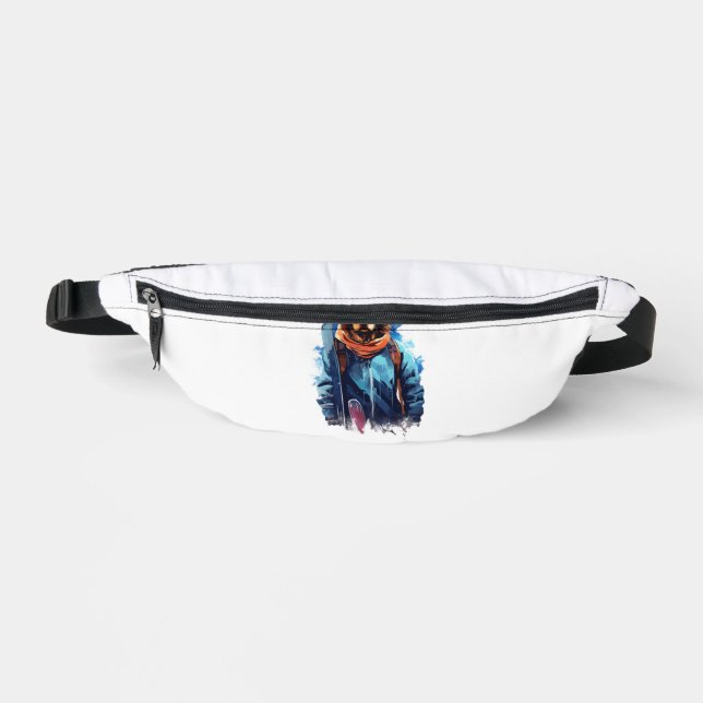 Riñoneras Perro de esquí en gafas de esquí  5 (Anverso)
