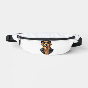 Riñoneras Perro Retriever Dorado Vintage Genial con Gafas de