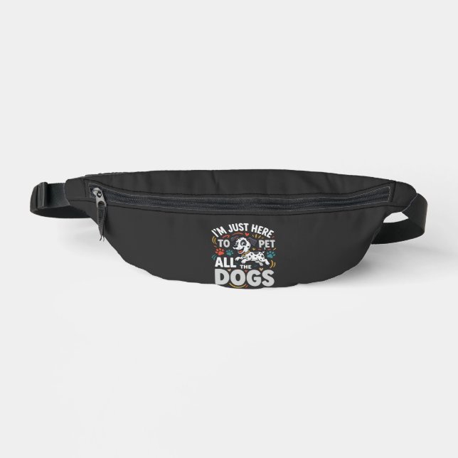 Riñoneras Perros Divertidos Vector Amante de las Mascotas (Anverso)