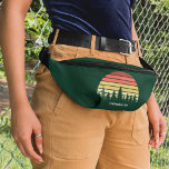 Riñoneras Personalizable de excursión por el paseo marítimo<br><div class="desc">Empaque de patatas fritas de Guay con una puesta de sol en el bosque para todo el grupo en una excursión por la naturaleza o en un camping. Este regalo de personalizado ofrece un hermoso horizonte con árboles para hacer senderismo o acampada.</div>