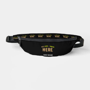 RIÑONERAS PERSONALIZABLE MODERNO ESTILO NEGRO VERIFICADO MAR