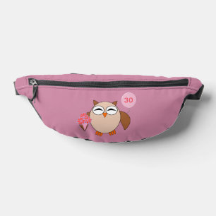 Riñoneras Personalizado Age Birthday Owl