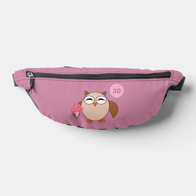 Riñoneras Personalizado Age Birthday Owl (Distribución)