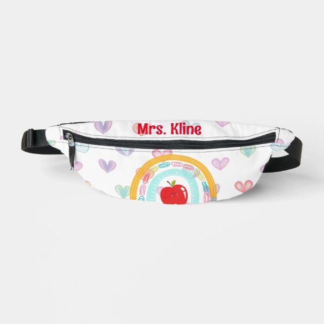 Riñoneras Personalizado de diseño de suministros escolares d (Anverso)