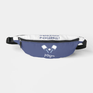 Riñoneras Pickleball Lindo Nombre Personalizable Divertido D