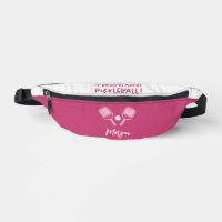 Pickleball Lindo Nombre Personalizable Rosa Femeni