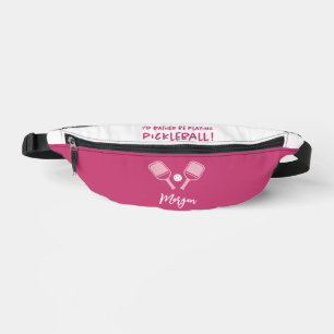 Riñoneras Pickleball Lindo Nombre Personalizable Rosa Femeni