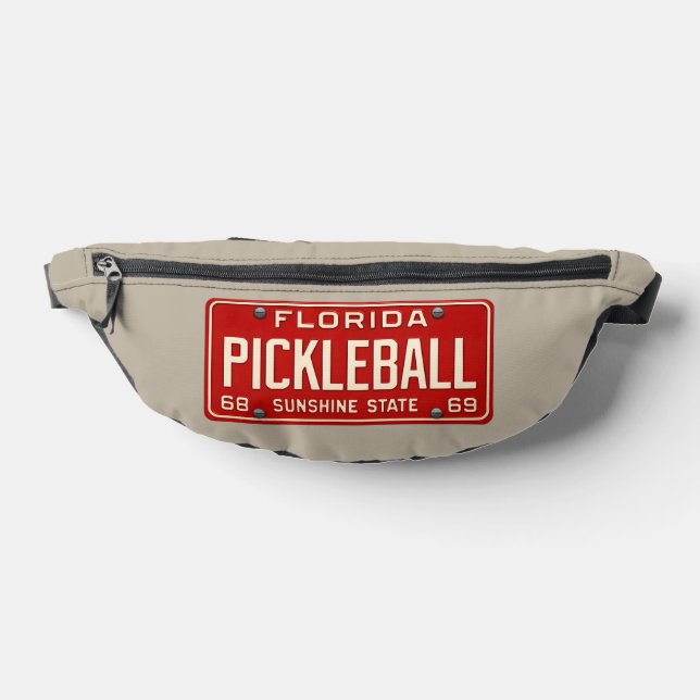 Riñoneras Pickleball Player Fan Retro Florida License Plate (Distribución)