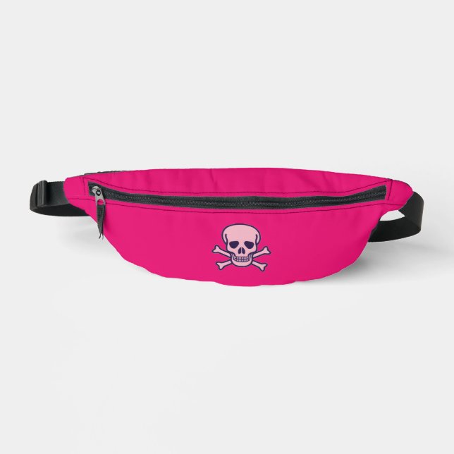 Riñoneras Pink Skull fuchsia fanny pack (Anverso)