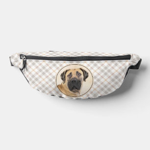 Riñoneras Pintura de Boerboel Fawn Red Mastiff Mascota Perro