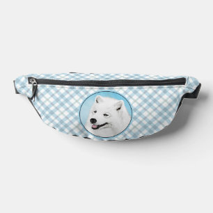 Riñoneras Pintura Samoyed Blanco Cute Original Mascota Perro