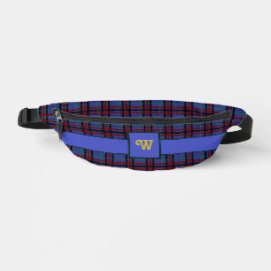 Riñoneras Plaid de tonos joya