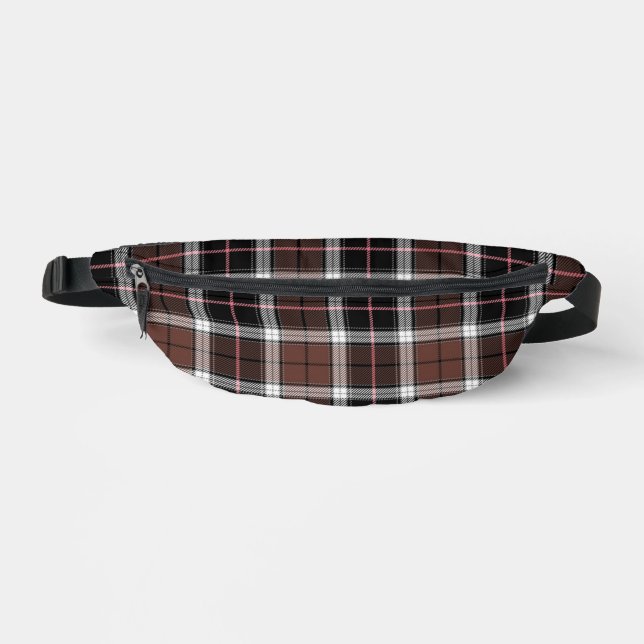 Riñoneras Plaid marrón (Anverso)