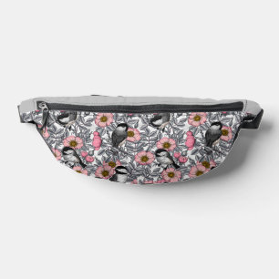 Riñoneras Pollos en rosa silvestre, rosa y gris