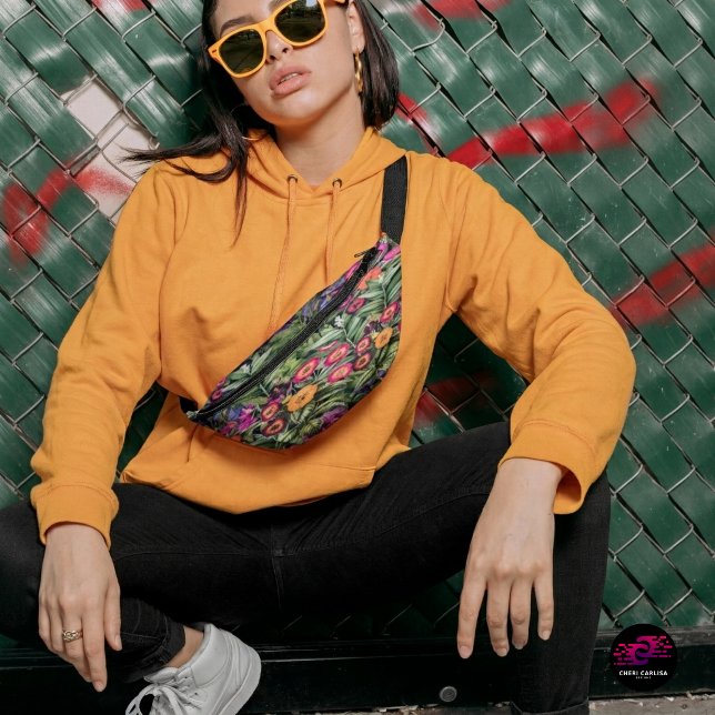 Riñoneras Prado Floral Rosa Isla (Worn right. Hits different.)