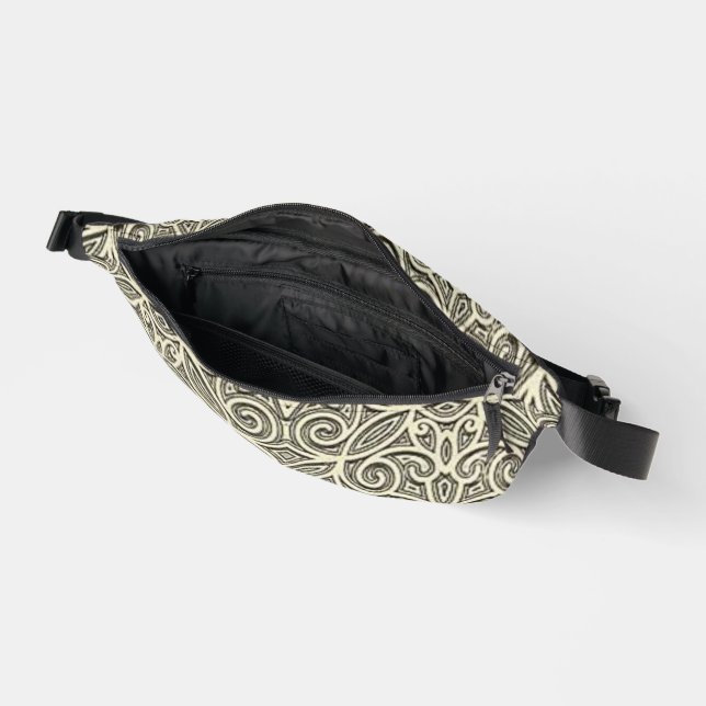 Riñoneras Print Cut Sew Bag Beige (Abierto)