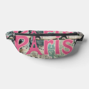 Riñoneras Print Cut Sew Bag Paris Francia