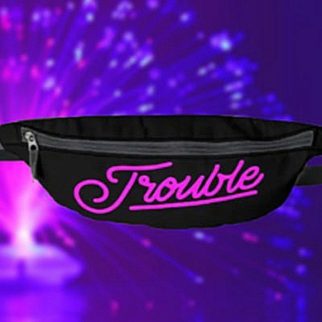Riñoneras Problemas | Neon Pink Script Fanny Pack (Subido por el creador)