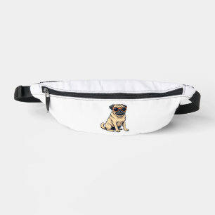 Riñoneras Pug Retro con Gafas de Sol haciendo Dabbing Perro 