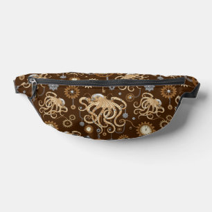 Riñoneras Pulpo Steampunk Retro Fantasía Mecánica