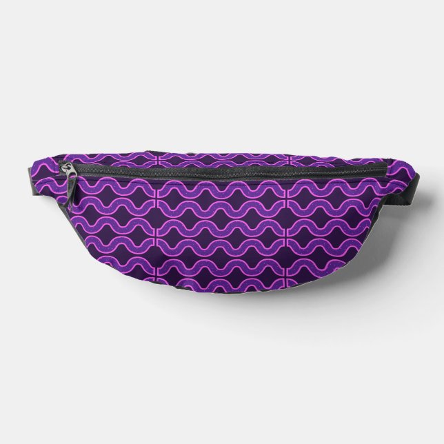 Riñoneras Purple Geometric Fanny Pack (Distribución)