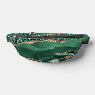 Riñoneras Purpurina de oro verde esmeralda Sparkly Fanny Pac