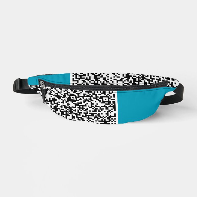 Riñoneras QR Code Scan Fanny Pack Personalizado Elegir color (Anverso)