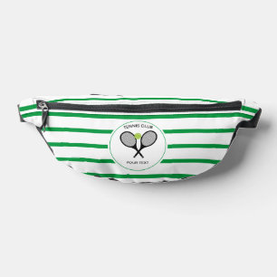Riñoneras Raqueta de tenis personalizada raya verde