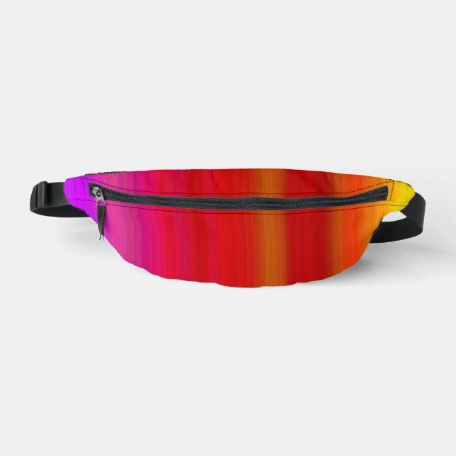 Riñoneras Resumen de bandas multicolores (Anverso)