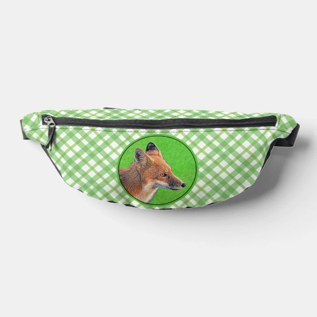 Riñoneras Retrato de Red Fox Pintura de Arte Natural Origina (Distribución)