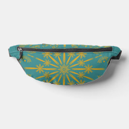 Riñoneras Retro Mandala Verde azulada Fanny Pack